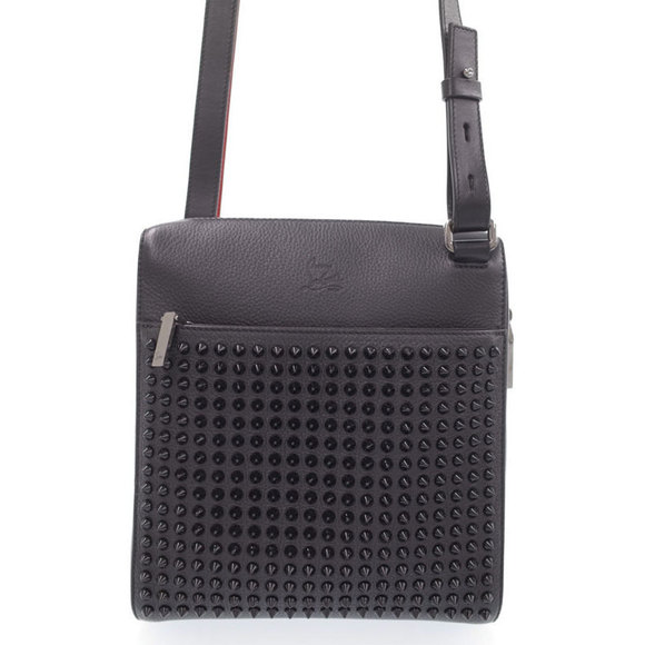 Christian Louboutin Bench Reporter Shoulder Bag Black - Picture 1 of 9